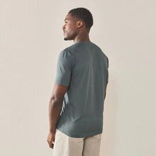 Load image into Gallery viewer, Green Deep Slim Fit Signature SUPIMA® Cotton Crew Neck T-Shirt