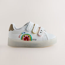 Load image into Gallery viewer, White Touch Fastening Light Up Trainers