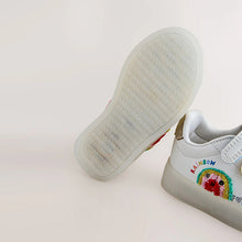 Load image into Gallery viewer, White Touch Fastening Light Up Trainers