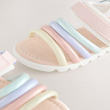 Load image into Gallery viewer, Multi Pastel Trekker Sandals
