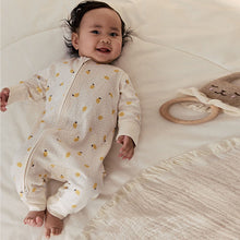 Load image into Gallery viewer, Lemon Yellow Baby Sleepsuits 3 Pack (0mths-2yrs)