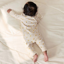 Load image into Gallery viewer, Lemon Yellow Baby Sleepsuits 3 Pack (0mths-2yrs)