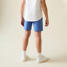 Load image into Gallery viewer, Blue Regular Fit Chino Shorts (3-12yrs)