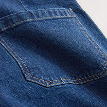 Load image into Gallery viewer, Dark Blue N Premium High Rise Patch Pocket Comfort Stretch Wide Leg Jeans