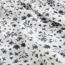 Load image into Gallery viewer, Monochrome Ditsy Angel Sleeve Crinkle Dress (3-12yrs)