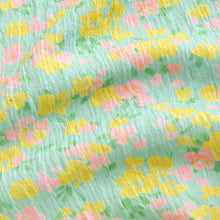 Load image into Gallery viewer, Green Ditsy Crinkle Jersey Jumpsuit (3-12yrs)