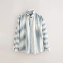 Load image into Gallery viewer, Blue Stripe Oxford Long Sleeve Shirt