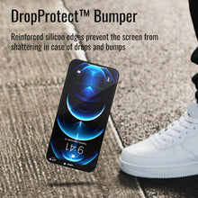 Load image into Gallery viewer, Promate Screen Protector for Iphone - DropProtect™ Matte Tempered Glass with Built-In Bumper