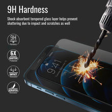 Load image into Gallery viewer, Promate Screen Protector for Iphone - DropProtect™ Matte Tempered Glass with Built-In Bumper
