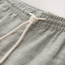 Load image into Gallery viewer, Green Linen Blend Elasticated Waist Shorts