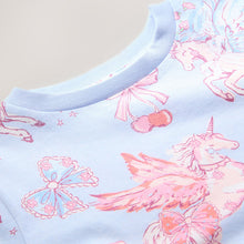 Load image into Gallery viewer, Blue Unicorn T-Shirt (3-12yrs)