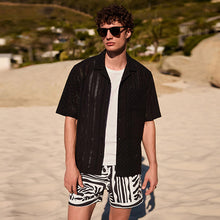 Load image into Gallery viewer, Mono Tile Print Swim Shorts 5 Inch
