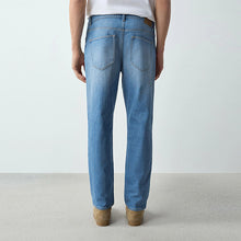 Load image into Gallery viewer, Light Blue Crosshatch Slim Fit Classic Stretch Jeans