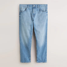 Load image into Gallery viewer, Light Blue Crosshatch Slim Fit Classic Stretch Jeans