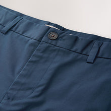 Load image into Gallery viewer, Blue Ink Slim Fit Stretch Chino Shorts