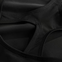 Load image into Gallery viewer, Black Racerback Swimsuit (3-12yrs)