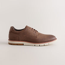 Load image into Gallery viewer, Tan Brown Comfort Wedge Derby Shoes