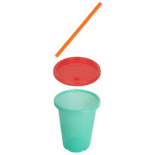 Load image into Gallery viewer, Take & Toss 10oz Straw Cups 4pk - Neon Rainbow