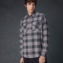 Load image into Gallery viewer, Grey Long Sleeve Check Shirt