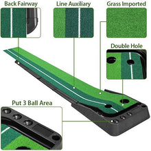 Load image into Gallery viewer, Indoor Golf Putting Green Golf Training Putting Mat Tracks With Auto Ball Return