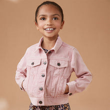 Load image into Gallery viewer, Pink Denim Heart Western 100% Cotton Jacket