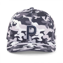 Load image into Gallery viewer, CAMO PRINTED P SNAPBACK MEN'S GOLF CAP