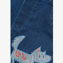 Load image into Gallery viewer, Blue Dog Stretch Denim Dungaree And Bodysuit Set (0mths-18yrs) - Allsport