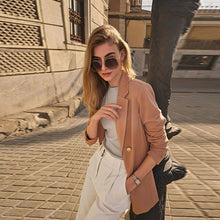 Load image into Gallery viewer, Camel Neutral Ponte Blazer