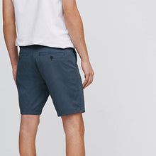 Load image into Gallery viewer, Vintage Blue Slim Fit Stretch Chino Shorts
