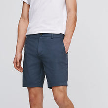 Load image into Gallery viewer, Vintage Blue Slim Fit Stretch Chino Shorts