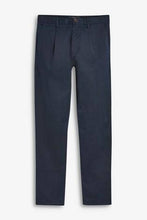 Load image into Gallery viewer, NAVY PLEAT FRONT CHINO TROUSER - Allsport