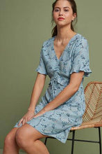 Load image into Gallery viewer, Blue Floral Ruched Mini Dress - Allsport