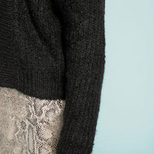Load image into Gallery viewer, KNITSHOP CARDI BLK - Allsport