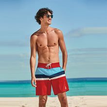Load image into Gallery viewer, Red/Blue Stripe Stretch Boardshorts - Allsport