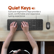 Load image into Gallery viewer, Quiet Key Wired Compact KeyBoard & Mouse