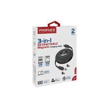 Load image into Gallery viewer, 3-in-1 Retractable Magnetic Charging Cable