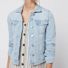 Load image into Gallery viewer, Bleach Wash Denim Jacket - Allsport