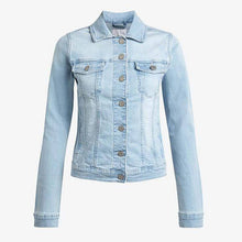 Load image into Gallery viewer, Bleach Wash Denim Jacket - Allsport