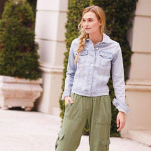 Load image into Gallery viewer, Bleach Wash Denim Jacket - Allsport