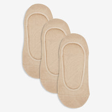 Load image into Gallery viewer, Nude Next Sports Cotton Rich Footsies 3 Pack