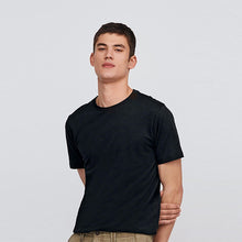 Load image into Gallery viewer, Black Regular Fit Essential Crew Neck T-Shirt