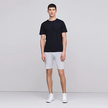 Load image into Gallery viewer, Black Regular Fit Essential Crew Neck T-Shirt