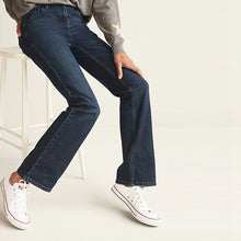 Load image into Gallery viewer, Dark Blue Bootcut Jeans