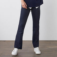 Load image into Gallery viewer, Navy Boot Cut Trousers