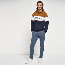 Load image into Gallery viewer, Blue Tapered Fit Casual Chino Trousers - Allsport