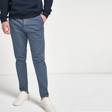 Load image into Gallery viewer, Blue Tapered Fit Casual Chino Trousers - Allsport