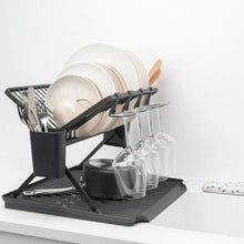 Load image into Gallery viewer, BRABANTIA Foldable Dish Drying Rack Large - Dark Grey