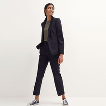 Load image into Gallery viewer, Navy Single Breasted Tailored Jacket
