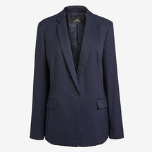 Load image into Gallery viewer, Navy Single Breasted Tailored Jacket
