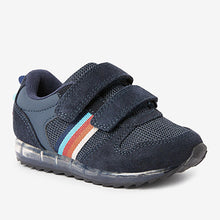 Load image into Gallery viewer, Navy Marathon Light-Up Trainers (Younger Boys)